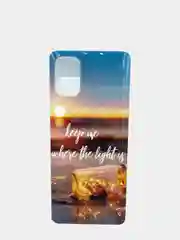 Бежевый чехол для Samsung M51, A20S, A10, рисунок