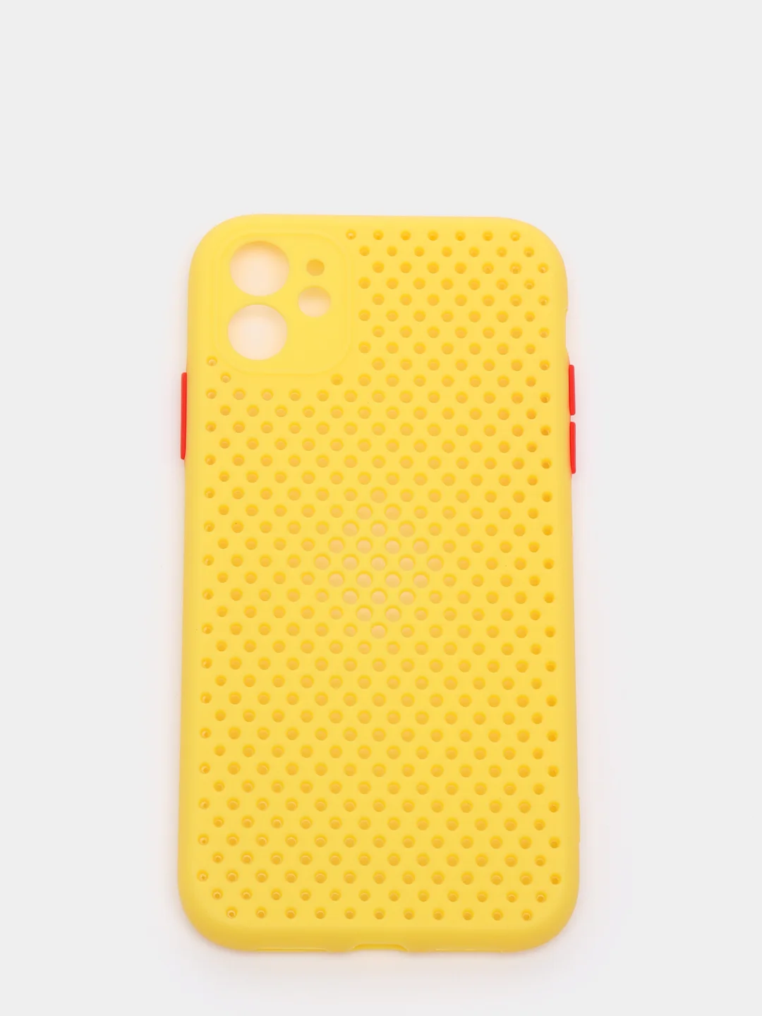 Желтый охлаждающий чехол для iPhone (Айфон) 6, 6S, 7, 8, Plus, SE 20, X, XS, XR, 11 Pro Max, 12