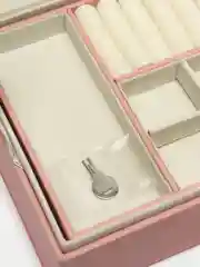 Розовый шкатулка для хранения ювелирных украшений