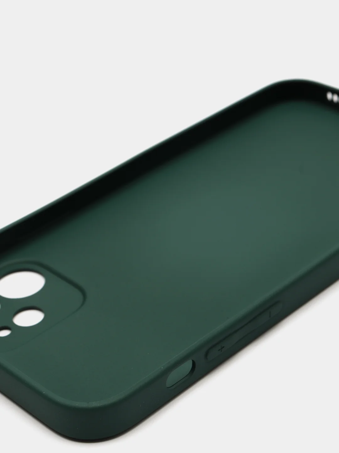 Зеленый чехол силиконовый стеклянный (закаленный) на Apple iPhone 12,11,7,8,SE,Pro,Max глянец