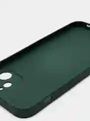 Зеленый чехол силиконовый стеклянный (закаленный) на Apple iPhone 12,11,7,8,SE,Pro,Max глянец