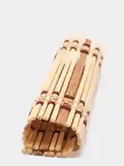 Бронзовый комплект (набор) подставок под чашки, кружки 6 шт (10*10) из бамбука/подставок под горячее