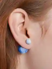 Лазурный серьги-пусеты разных цветов