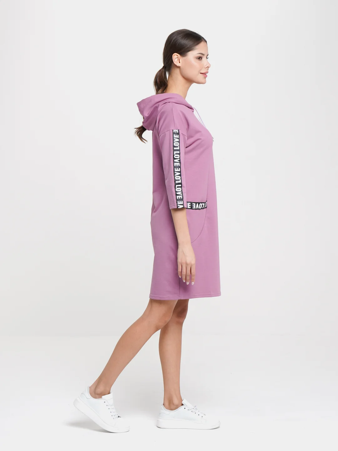 Розовый лакшери платье женское lovetex.store
