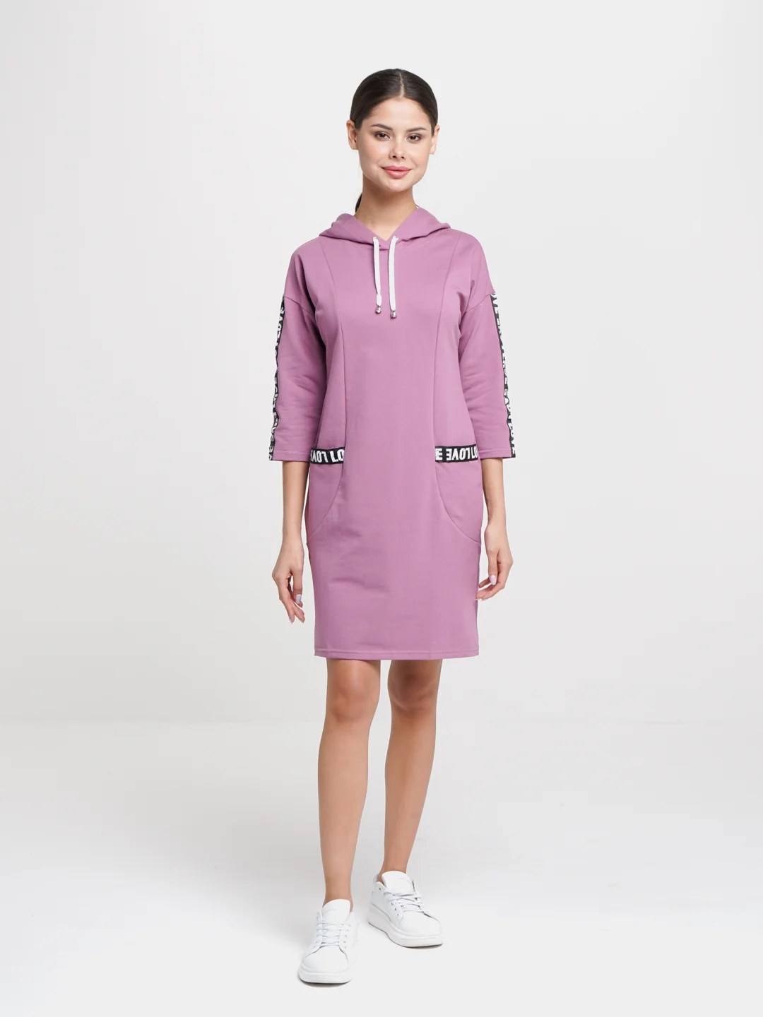 Розовый лакшери платье женское lovetex.store