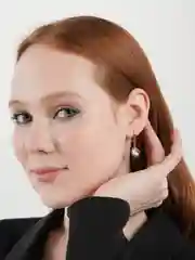 Бежевый серьги