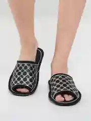 Серебряный тапочки домашние, женские, с открытым носом, Soft Slippers, 4 цвета