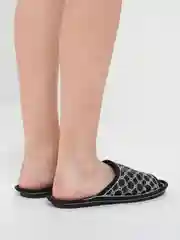 Серебряный тапочки домашние, женские, с открытым носом, Soft Slippers, 4 цвета