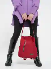 Багровый женский рюкзак