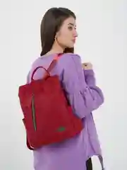 Багровый женский рюкзак