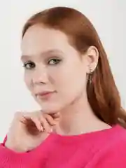 Серый серьги Крестики