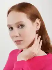 Серый серьги Крестики