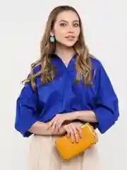 Желтый женская сумка-клатч для телефона, через плечо, из кожи