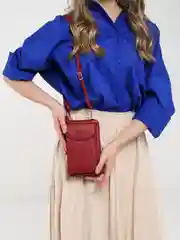 Красный женская сумка клатч для телефона.Сумка кошелек для смартфона.Кошелек женский.Клатч женский