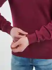 Бордовый джемпер подростковый мужской