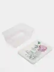 Белый прямоугольный контейнер "Toile de jouy"
