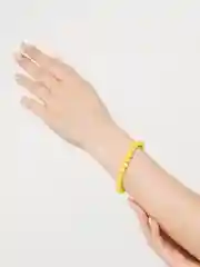 Желтый женский браслет из бусин, 7 цветов