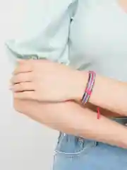 Женский браслет, кожаный
