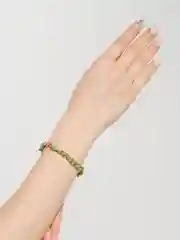 Зеленый браслет женский, на застежке, 4 цвета