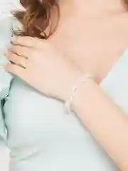 Белый браслет женский, на застежке, 4 цвета