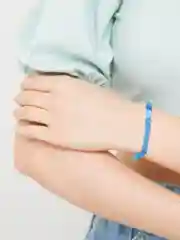 Голубой браслет женский, на застежке, 4 цвета
