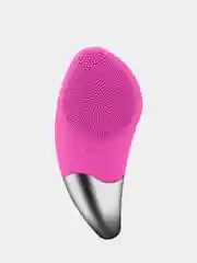 Розовый щеточка-массажер для лица силиконовая Sonic facial brush