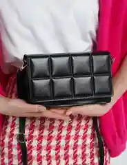Белый клатч на плечо, маленькая сумка из экокожи, сумка в клетку