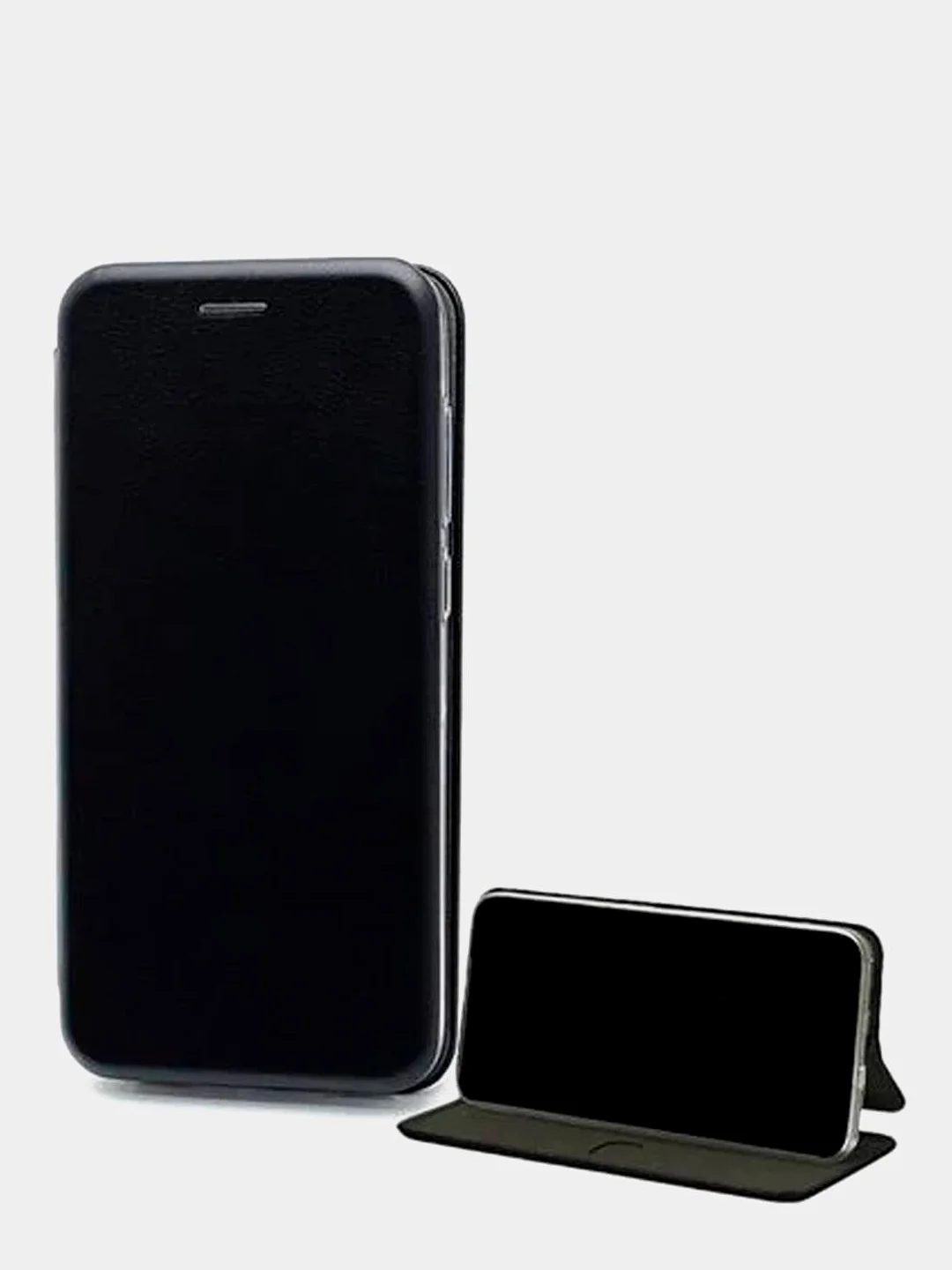 Черный чехол книжка Huawei Y6 2018 / Honor 7C / 7A Pro / Y6 Prime (Хуавей Хонор 7С / 7А Про)