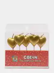 Золотой свечи для торта на пиках