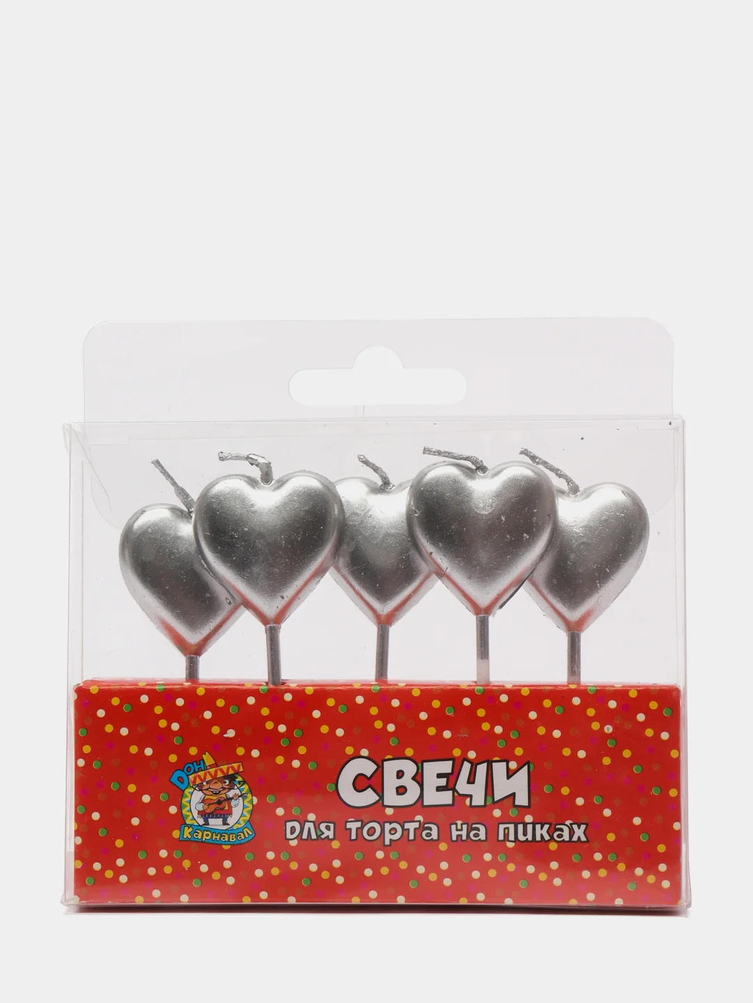 Серебряный свечи для торта на пиках