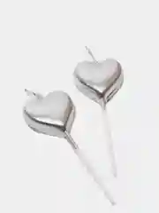 Серебряный свечи для торта на пиках