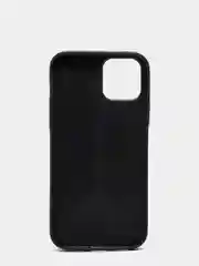 Хром чехол для iPhone 12 / 12 Pro (6.1), 12 Pro Max, 12 Mini, черный, под кожу
