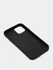 Хром чехол для iPhone 12 / 12 Pro (6.1), 12 Pro Max, 12 Mini, черный, под кожу