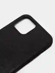 Хром чехол для iPhone 12 / 12 Pro (6.1), 12 Pro Max, 12 Mini, черный, под кожу