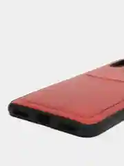 Красный чехол Xiaomi из эко кожи на модели Mi 8 Mi 8 Lite Mi 10 Mi 10 Lite Mi 6X Mi A2