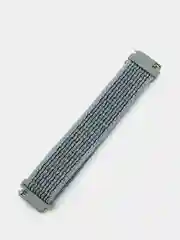 Серый меланж ремешок на липучке Плетеный нейлоновый/для Xiaomi Amazfit Bip/Huawei/Samsung 20 мм(не22мм)