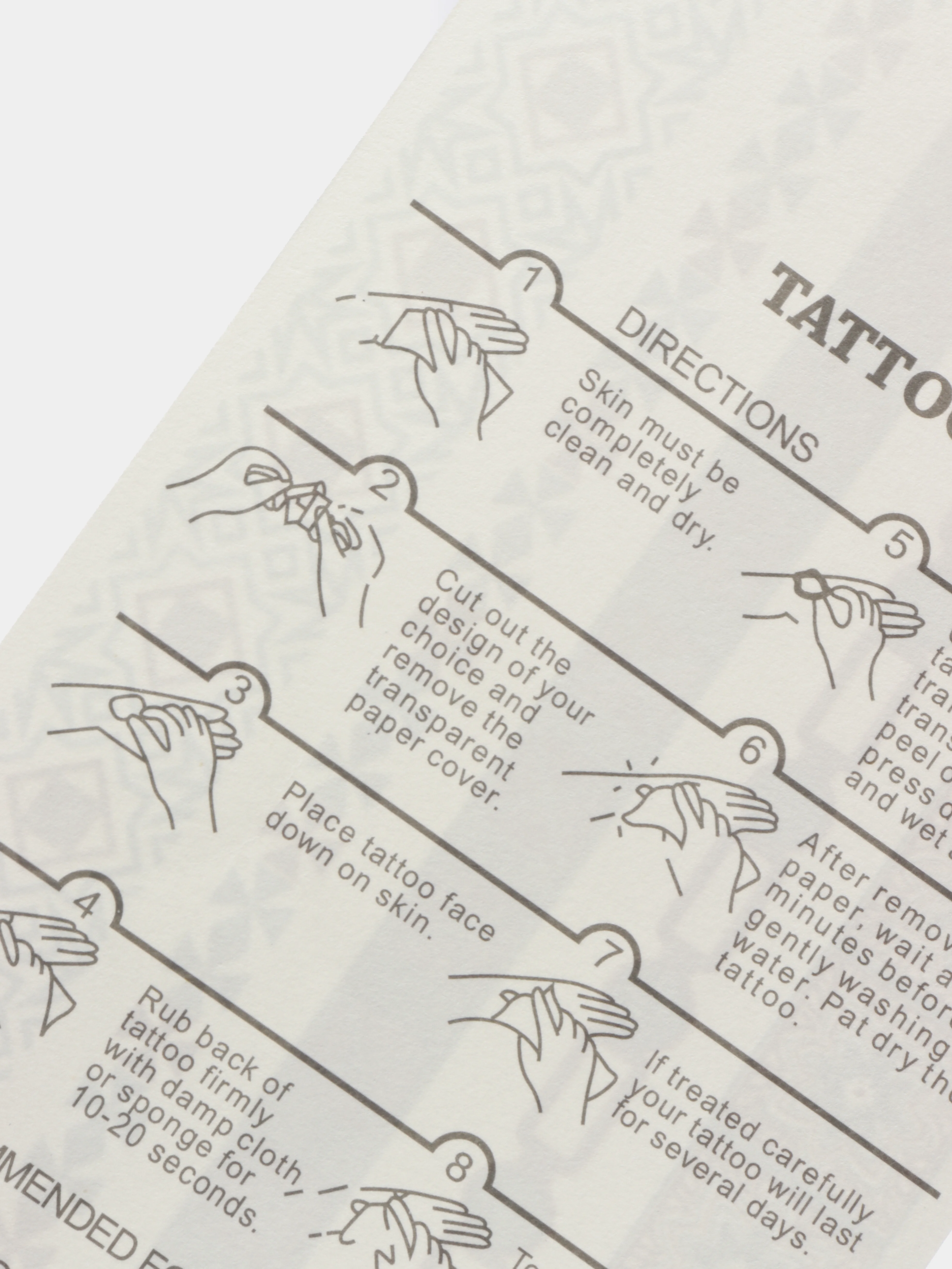 Пастельно-коралловый временные татуировки Flash Tattoo