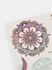 Красный временные татуировки