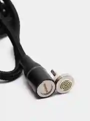 Черный магнитный кабель c разъемом-коннектором (Type-C, Micro-USB, Lightning)