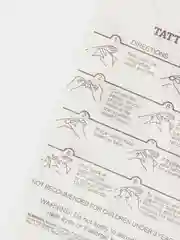 Красный временные татуировки на тело, FLASH TATTOO
