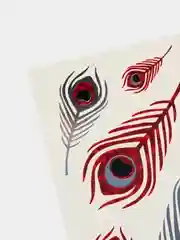 Красный временные татуировки на тело, FLASH TATTOO