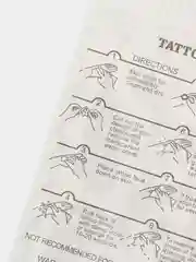 Пастельно-коралловый временные татуировки на тело, FLASH TATTOO