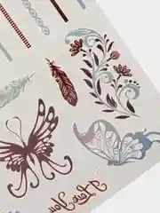 Пастельно-коралловый временные татуировки Flash Tattoo