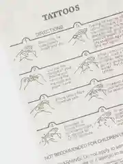 Пастельно-коралловый временные татуировки Flash Tattoo