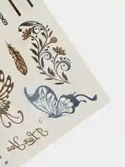 Золотой временные татуировки Flash Tattoo
