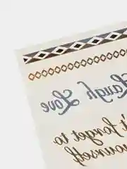 Золотой временные татуировки, FLASH TATTOO