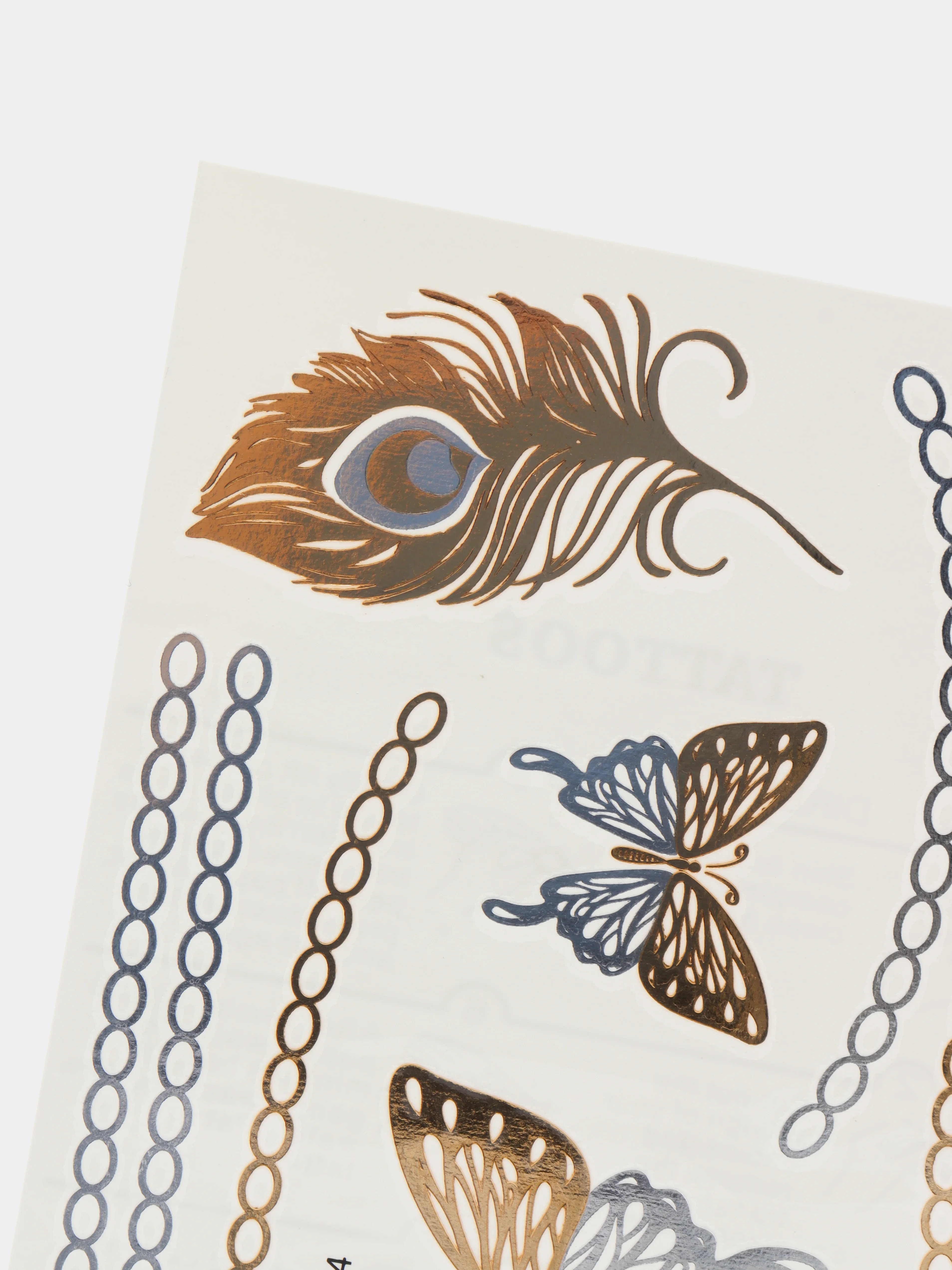 Золотой временные татуировки Flash tattoo