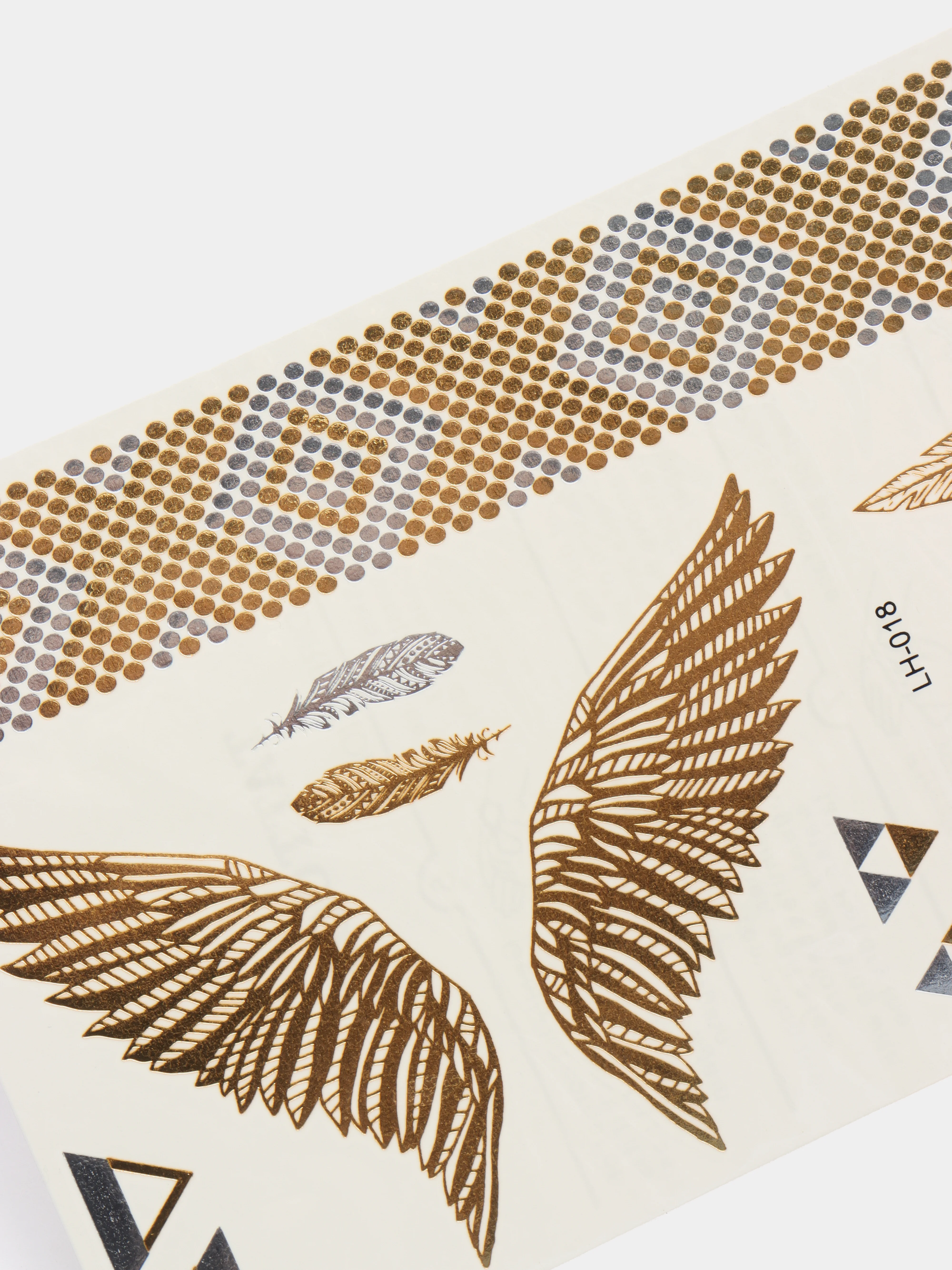 Золотой временные татуировки Flash Tattoo
