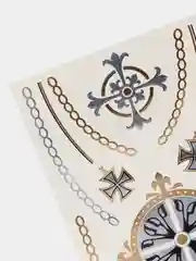 Золотой временные татуировки Flash Tattoo