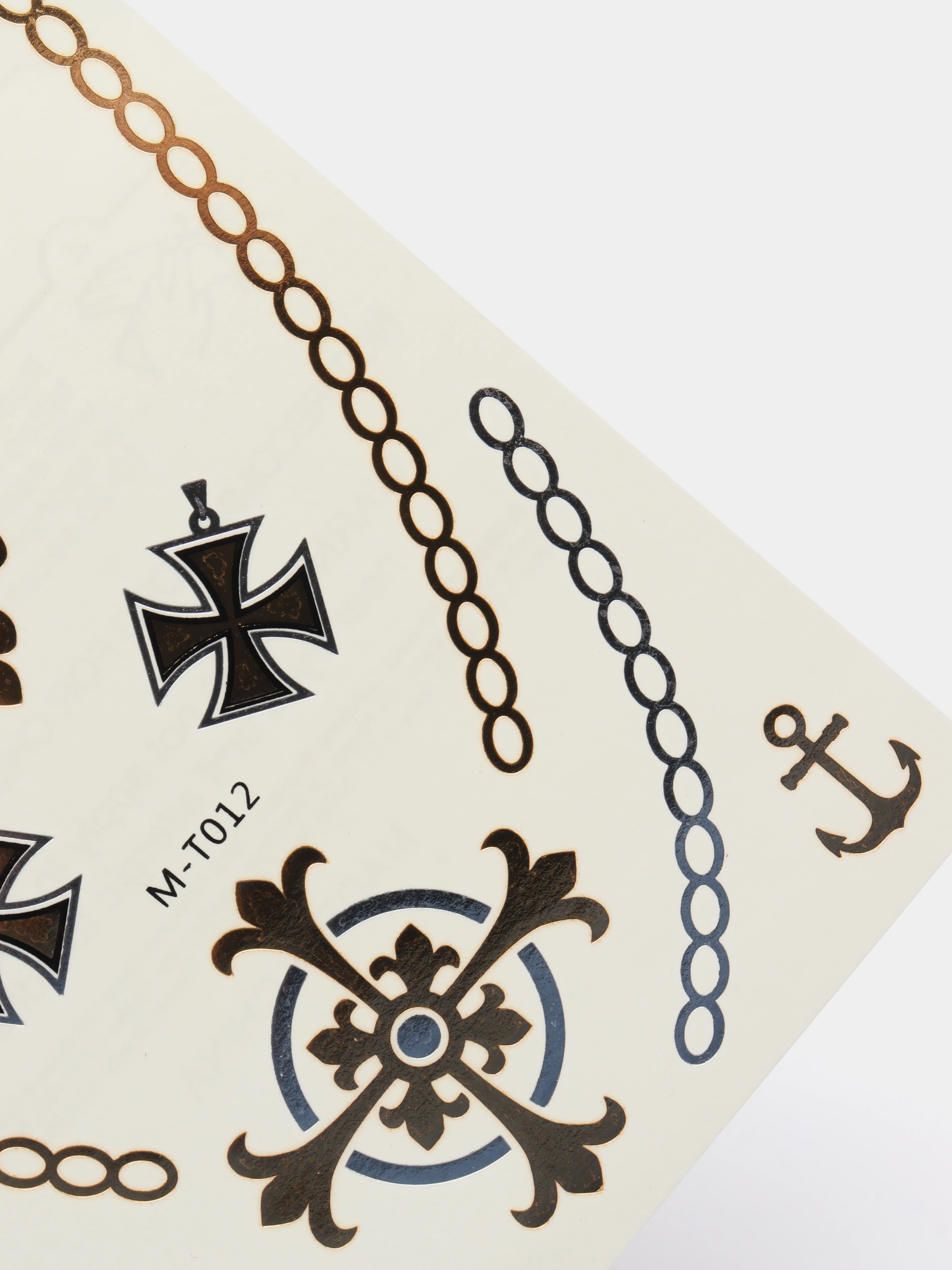 Золотой временные татуировки Flash Tattoo